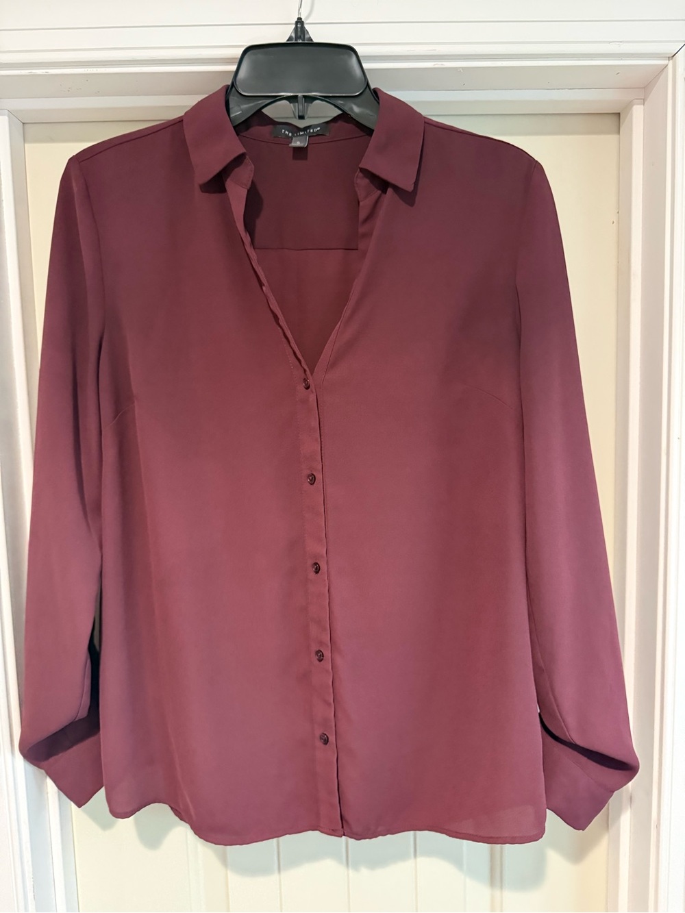 The Limited Mauve Button-Down Blouse